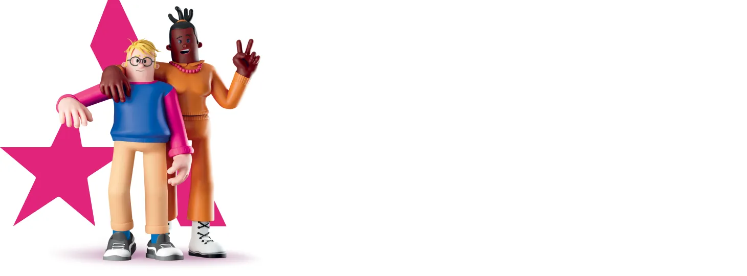 Duo de personnages Audiens desktop